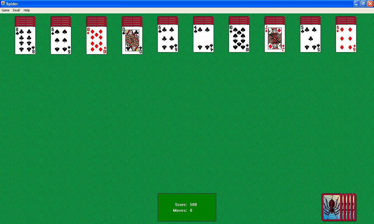 spider solitaire games for windows 10 free download